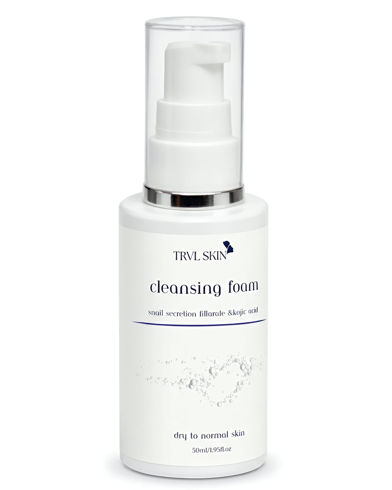 TRVL SKIN Cleansing Foam ( Snail Secretion Filtrate & Kojic Acid Brightening Cleanser )